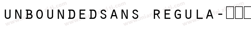 unboundedsans regula字体转换